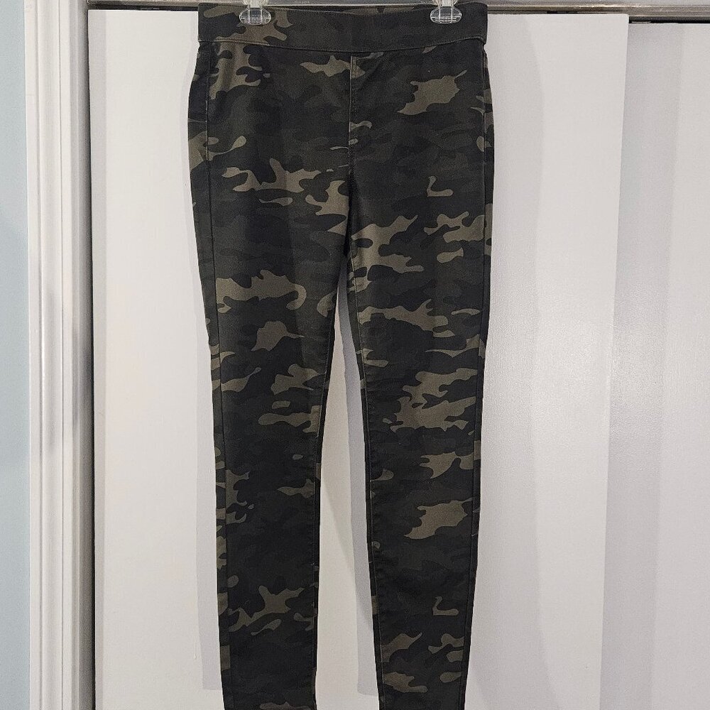 New York & Company Camo Leggings M High Waist Pull On Stretch Pant - Picture 2 of 7
